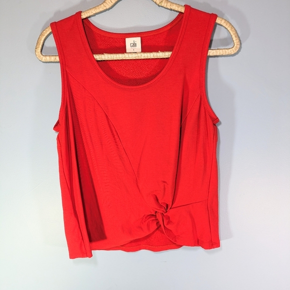 Cabin Red Twist Front Top - Picture 1 of 4